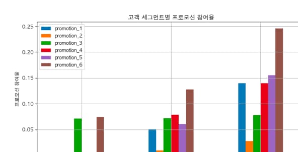 3) 고객 세그먼트별 프로모션 참여율