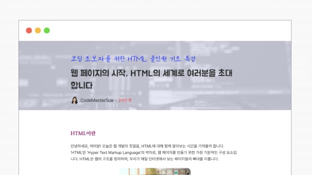 CodeitBlog 상세 UI