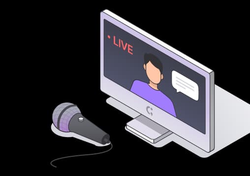 모니터와 마이크